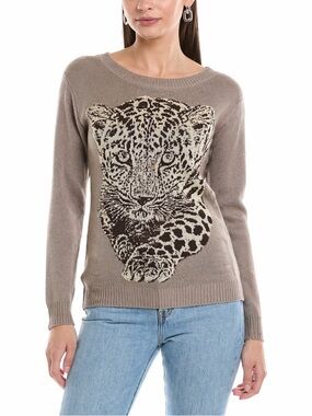 NWOT Cotton Emporium Leopard Sweater | Size M